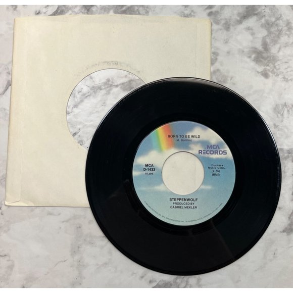 Steppenwolf Born to be Wild / Magic Carpet Ride 45 Rock MCA D-1433 VG+ - Picture 3 of 4